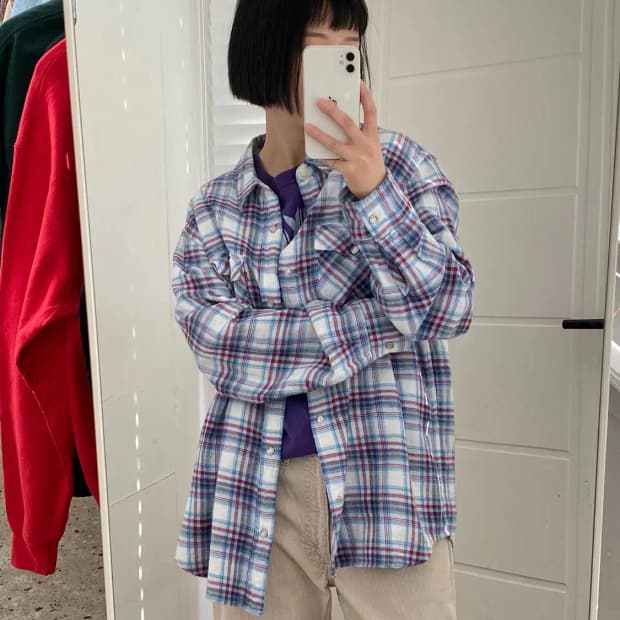 리바이스 포켓 체크 셔츠 (Man L) 12383