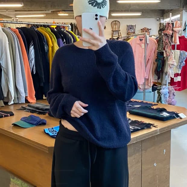 아페쎄 라운드 니트 (Woman L) B0829