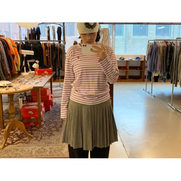 꼼데가르송 스트라이프 티셔츠 (Woman M) B0828