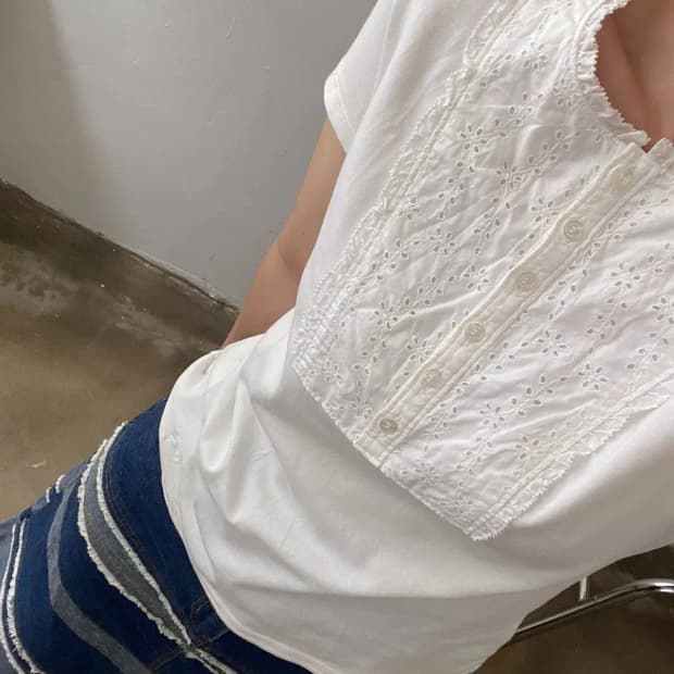 버버리 펀칭 반팔티 (Woman S) 10075