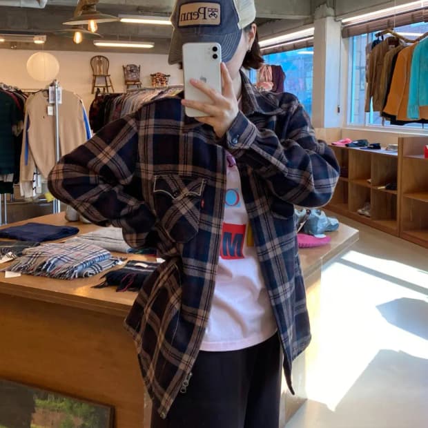 리바이스 체크 투웨이 자켓 (Man M) B0956