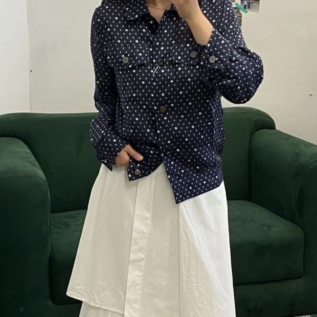 막스마라 패턴 셔츠 블라우스 (Woman M) 10563