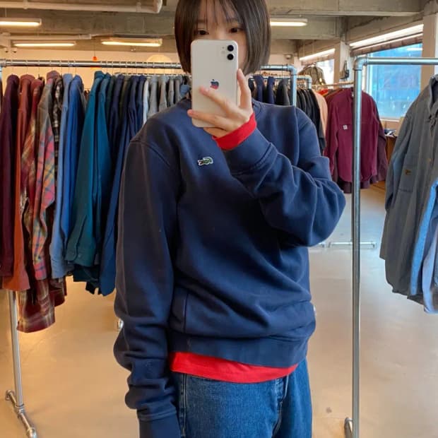 라코스테 라운드 맨투맨 (Man L) B1146