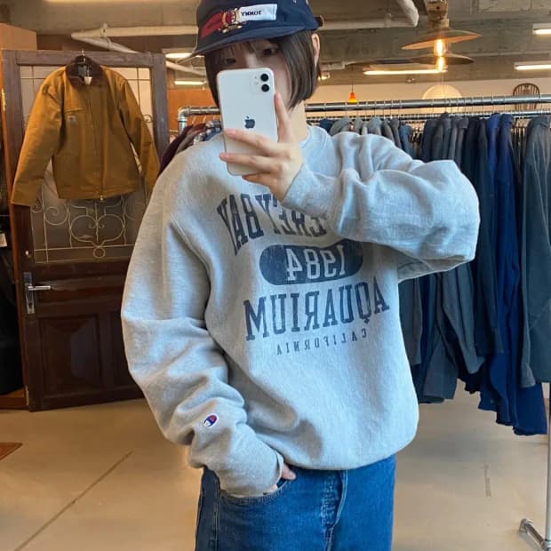 챔피온 리버스위브 맨투맨 (Man XL) B1192