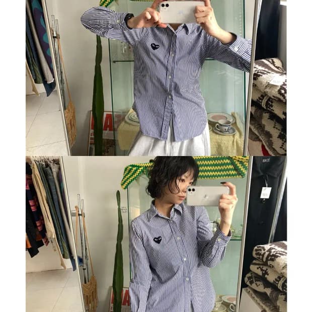 꼼데가르송 스트라이프 셔츠 (Woman M) 12779