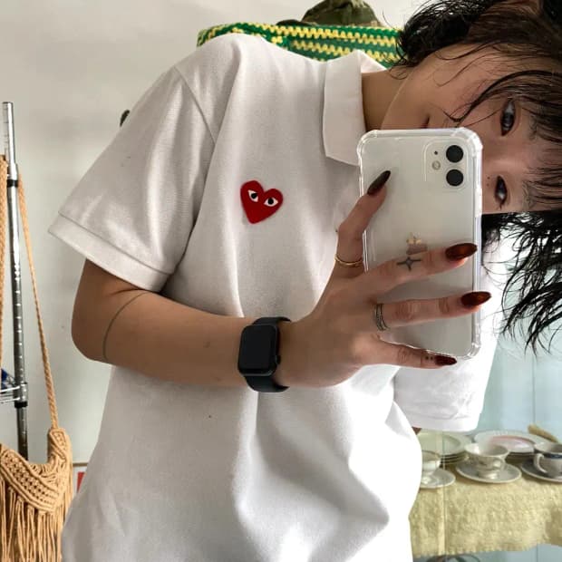 꼼데가르송 1/2 카라 티셔츠 (Man XL) 12775