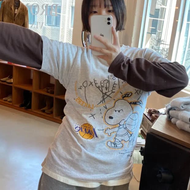 빈티지 프린팅 티셔츠 (Woman L) B1269