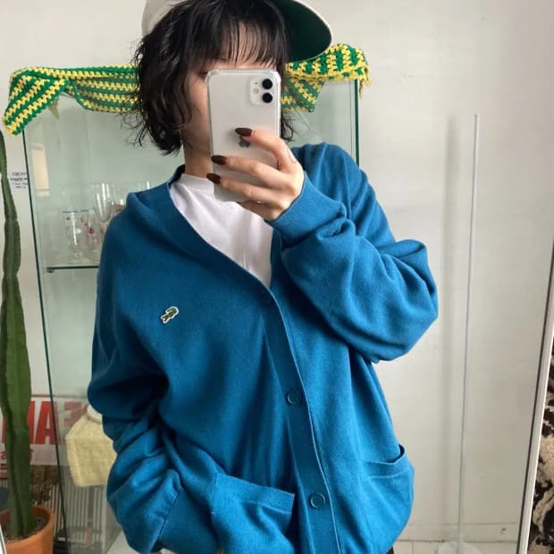 라코스테 브이넥 니트 가디건 (Man 2XL) 12867