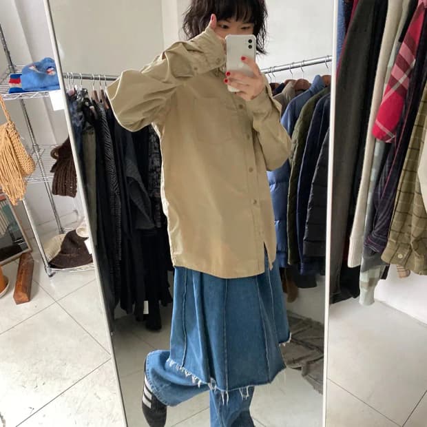 아페쎄 솔리드 셔츠 (Man M) 13170