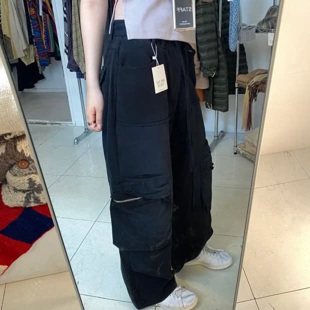 마땡킴 와이드 카고 팬츠 (30) 13246