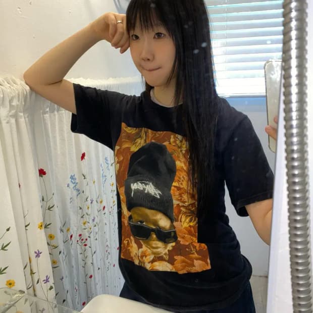 스투시 1/2 프린팅 티셔츠 (Man S) 13242