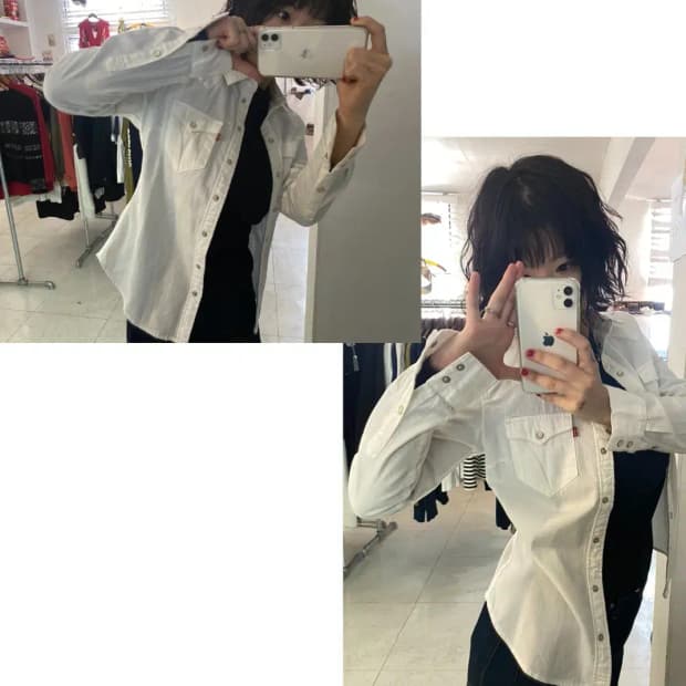 리바이스 포켓 셔츠 (Woman XS) 13283