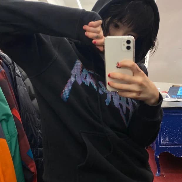 스투시 로고 후드티 (Man S) 13284