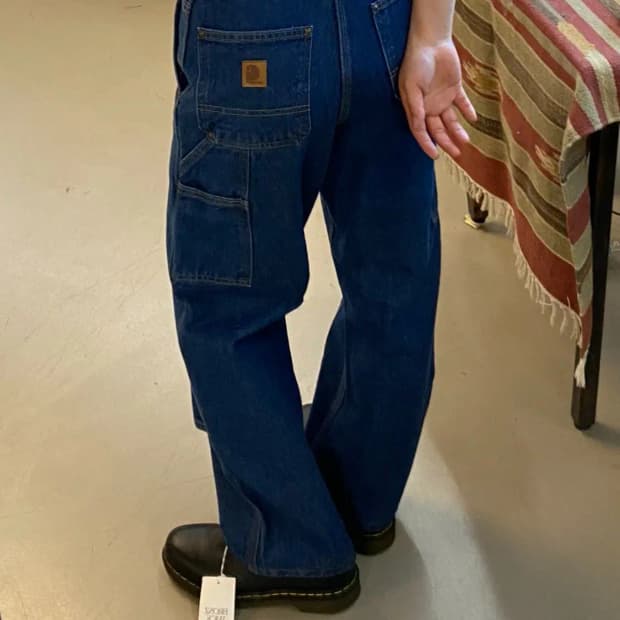 90's Carhartt Double Knee Denim Pants (2
