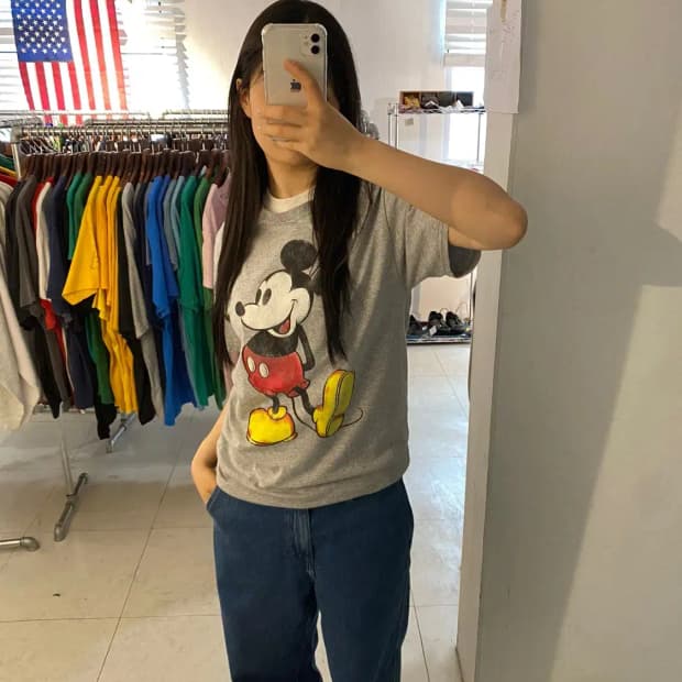 미키마우스 프린팅 반팔 티셔츠 (Man M) 13364