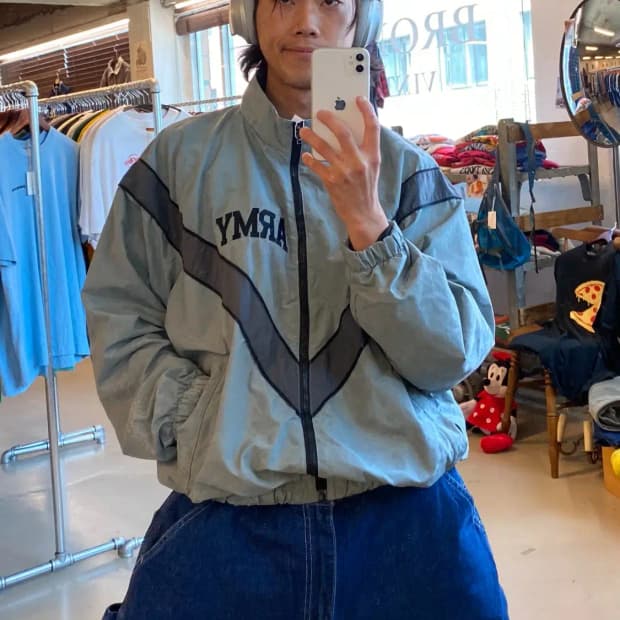 빈티지 ARMY 바람막이 자켓 (Man M) B1788