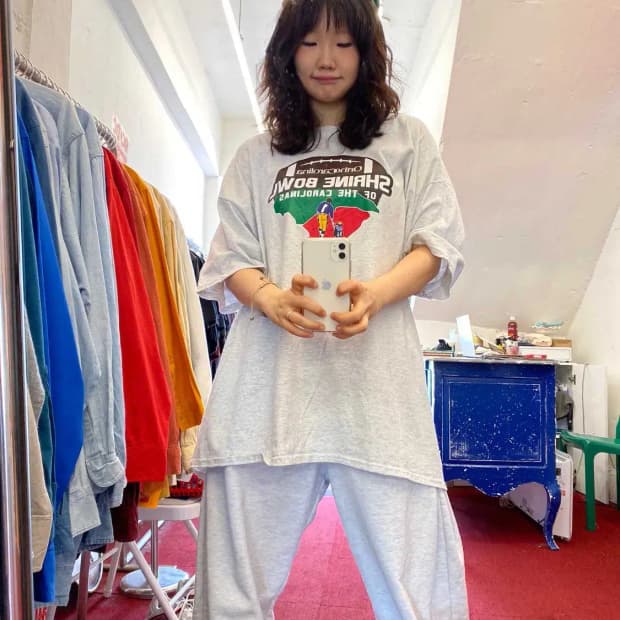 챔피온 1/2 반팔 티셔츠 (Man XXL) 13449