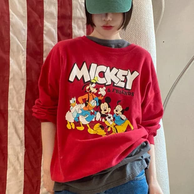 디즈니 미키 스웻셔츠 (Man XL) B1892