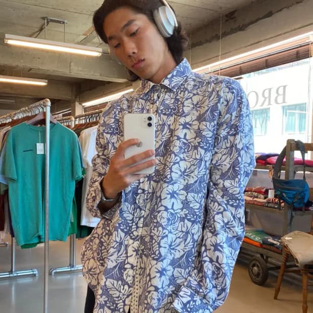 빈티지 하와이안 셔츠 (Man XL) B2052