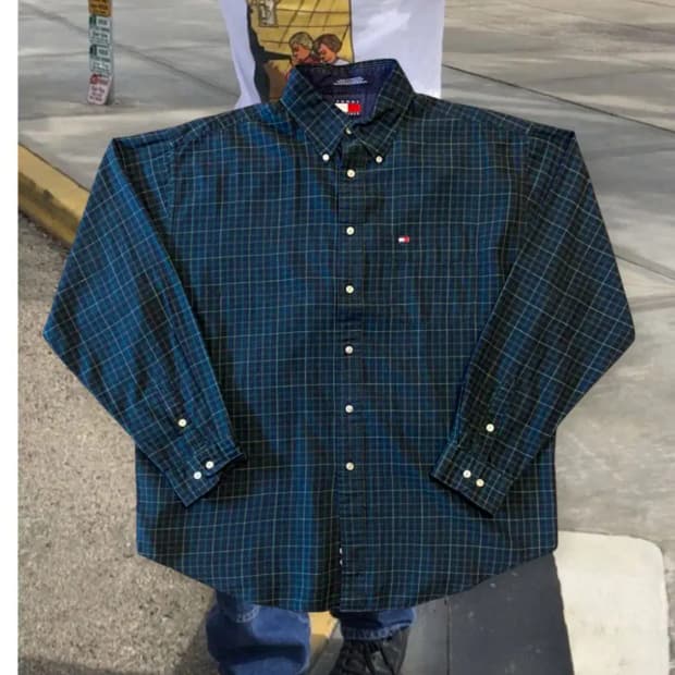 타미힐피거 체크 셔츠 (Man XL) AA0067