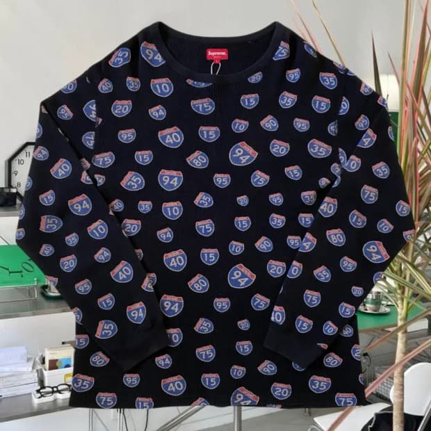 슈프림 와플 티셔츠 (Man 2XL) AB0154