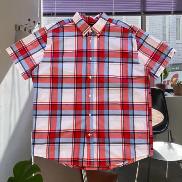 타미 1/2 체크 셔츠 (Man 2XL) AA0310