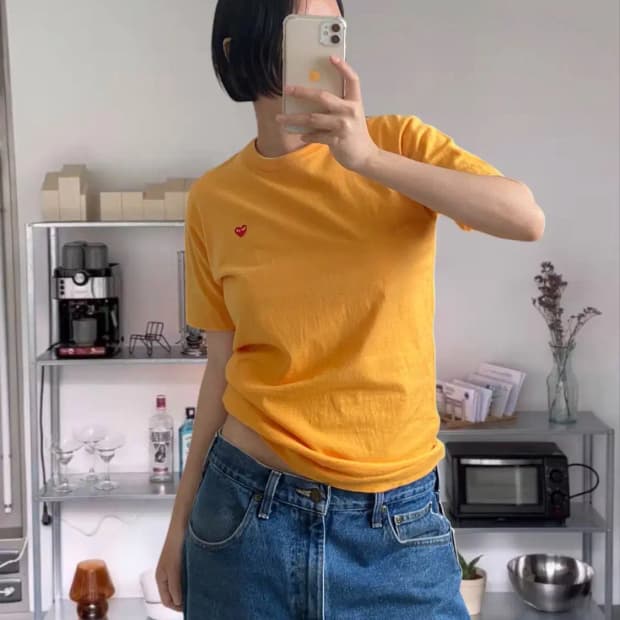 꼼데가라송 1/2 티셔츠 (Man S) AB0623