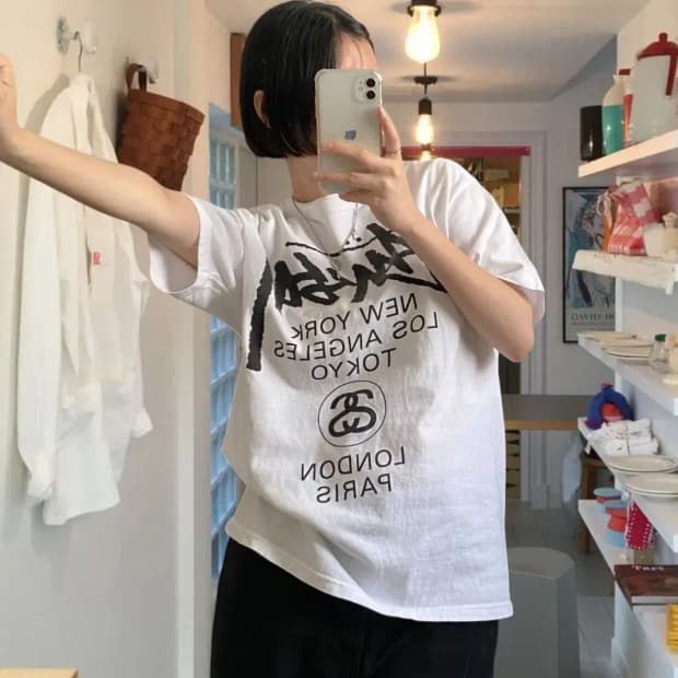 스투시 1/2 티셔츠 (Man L) AB0643