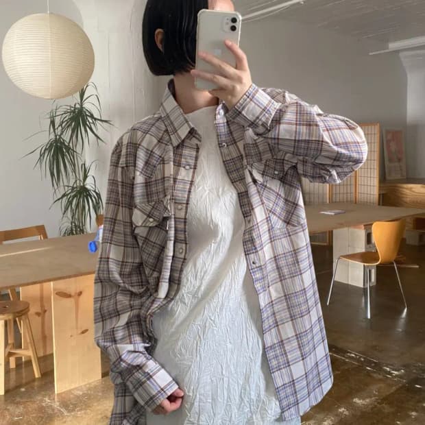 리바이스 체크 셔츠 (Man L) AB0653