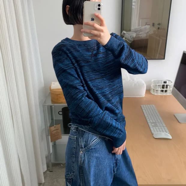 아페쎄 라운드 니트 (Woman M) AB0676