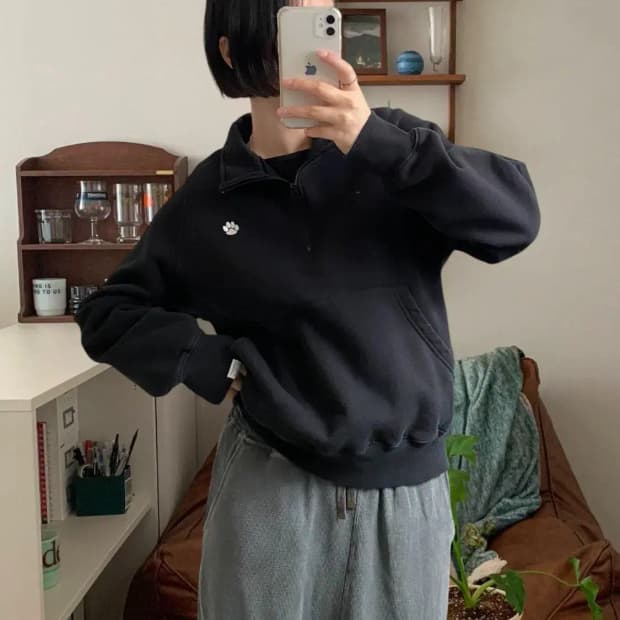 디스이즈네버댓 하프 집업 맨투맨 (Man S) AB0687