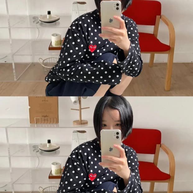 꼼데가르송 도트 롱슬리브 (Man L ) AB0795