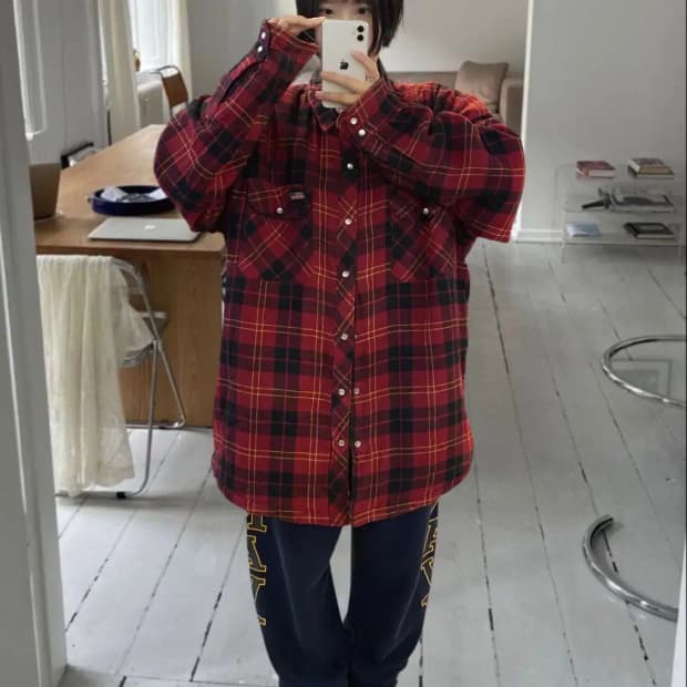 디키즈 체크 셔츠 (Man 2XL) AA0648