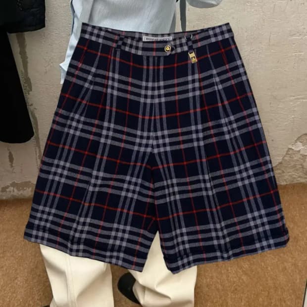 버버리 하프 체크 팬츠 (29) AB0848