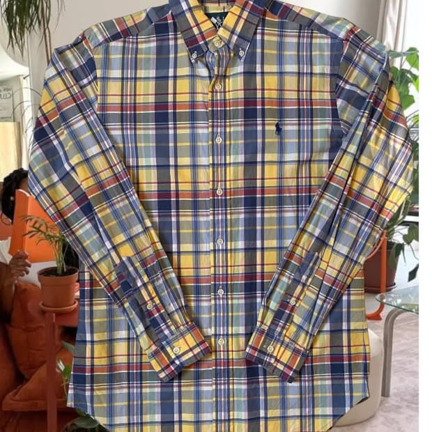 폴로 랄프로렌 체크 셔츠 (Man M) / [AB1353]