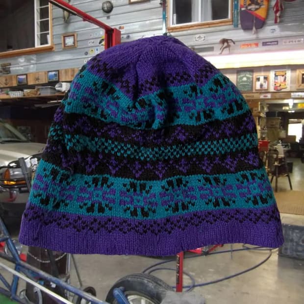 빈티지 패턴 비니 (FREE) / [AB1405]