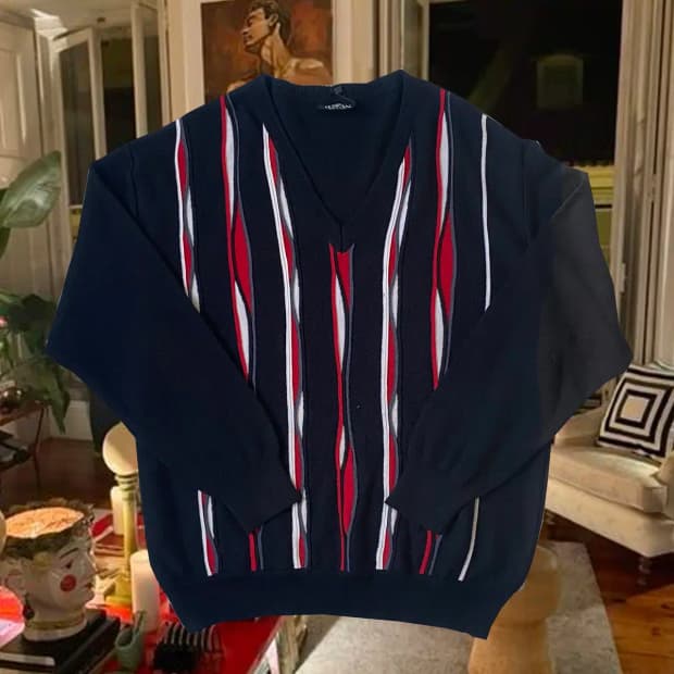 빈티지 브이넥 니트 (Man 2XL) / [AB1436]