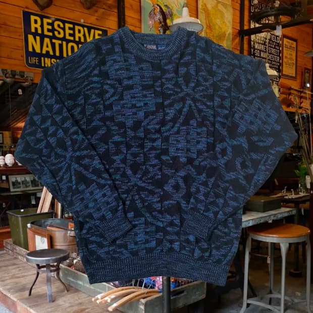 빈티지 패턴 니트 (Man M) / [AB1441]