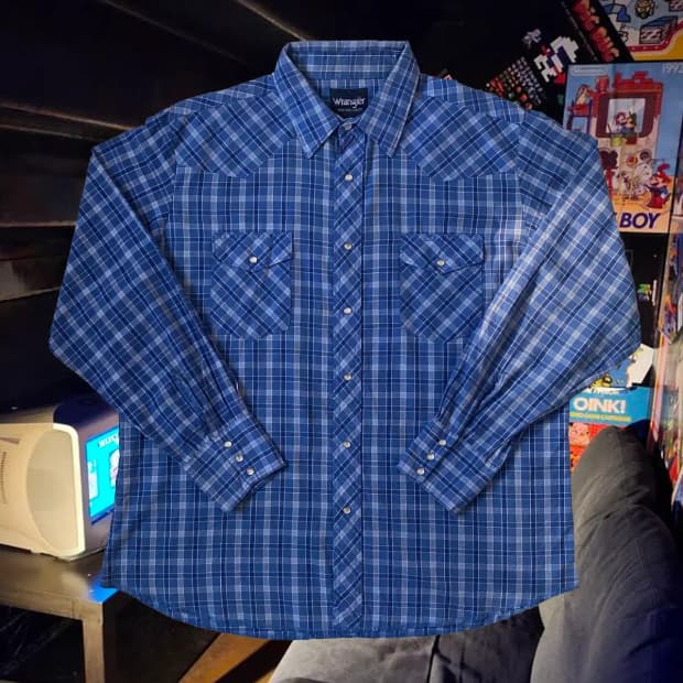 랭글러 체크 셔츠 (Man XL) / [AB1526]