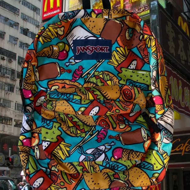 잔스포츠 패턴 백팩 (FREE) / [AB1547]