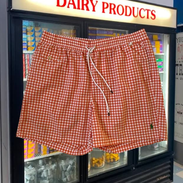 폴로 랄프로렌 체크 반바지 (FREE) / [AB1537]