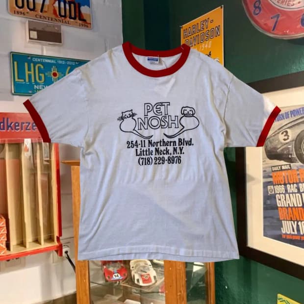 헤인즈 링거 반팔 티셔츠 (Man XL) / [AB1681]