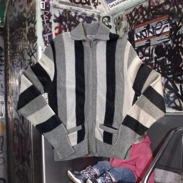 펠햄 집업 니트 (Woman L) / [AB1810]