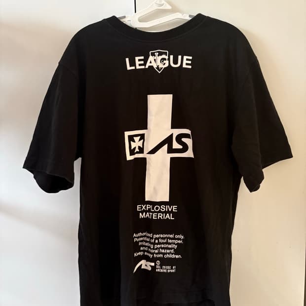2000 Archives LEAGUE OVERSIZED 티셔츠 블랙