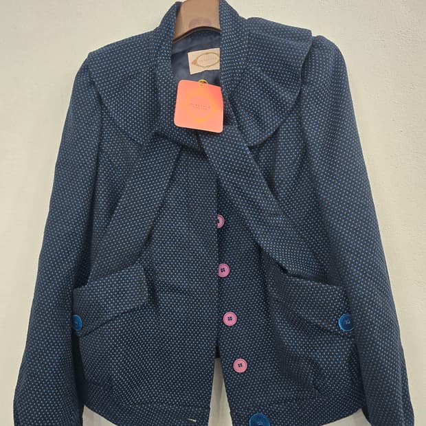 (새상품) 레니본 도트 패턴 자켓