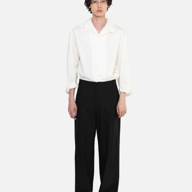 아모멘토 Wool Wide Pants, Black 판매합니다
