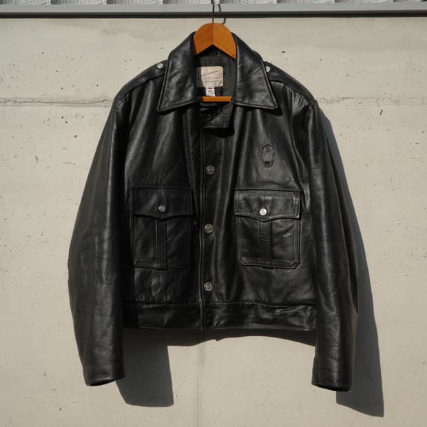 70s taylor leatherwear 시카고폴리스맨 레더 자켓