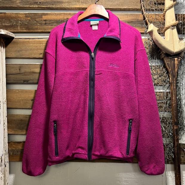 [M]90's L.L.Bean 엘엘빈 마젠타 플리스 자켓