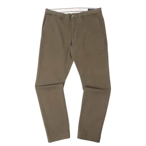 폴로 랄프로렌 카키 스트레치 슬림 치노 팬츠