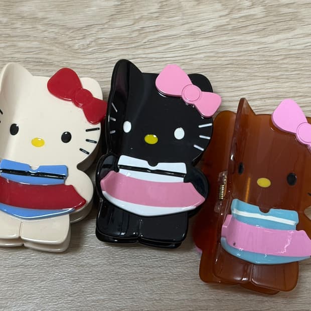 키티 헤어집게핀